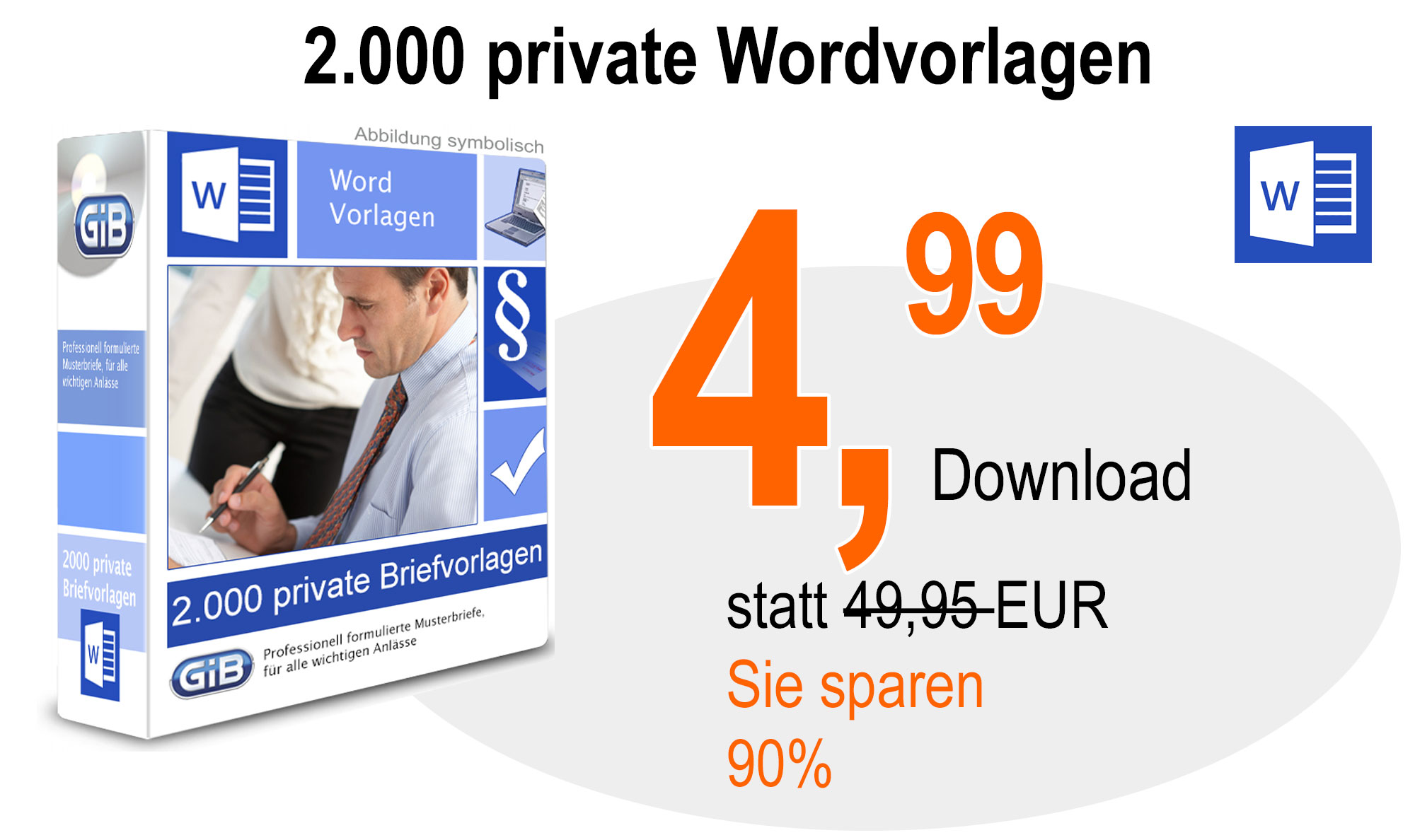 2.000 Word-Vorlagen herunterladen und 90% sparen